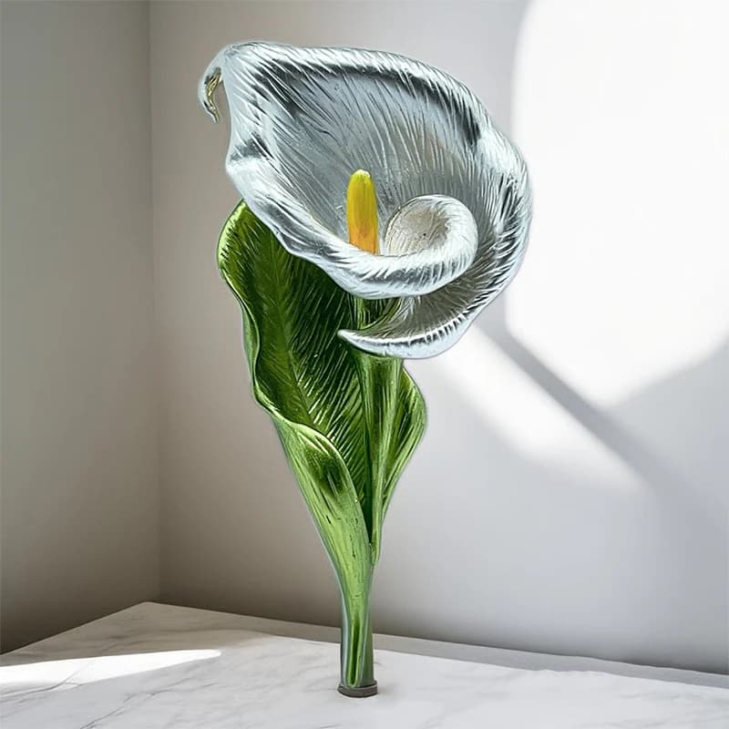 Jolis broches en forme de fleur de lys pour femmes, unisexe, 4 couleurs, plantes en émail, fête, bur
