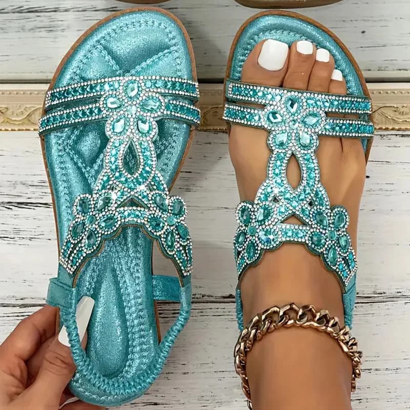 Sandales pour femmes Bling Bling cristal sandales été 2025 nouvelles chaussures pour femmes talons b