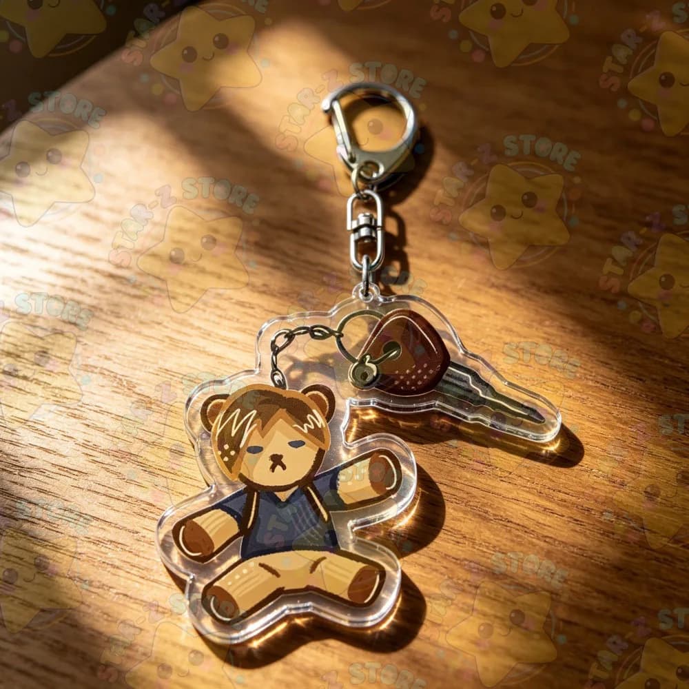Porte-clés Chibi Leon Kennedy, bijoux de dessin animé, cadeaux pour les fans de jeux manga
