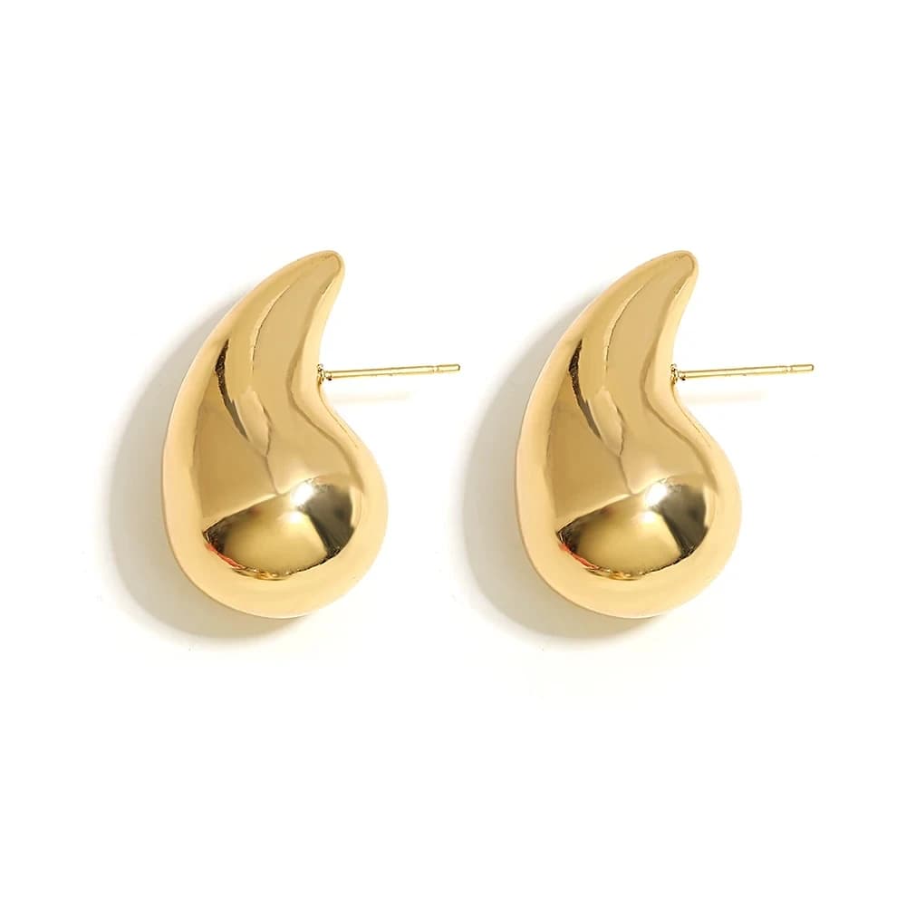 JJewelry – boucles d'oreilles en forme de goutte d'eau en Zircon plaqué or 14K, nouveau Design corée