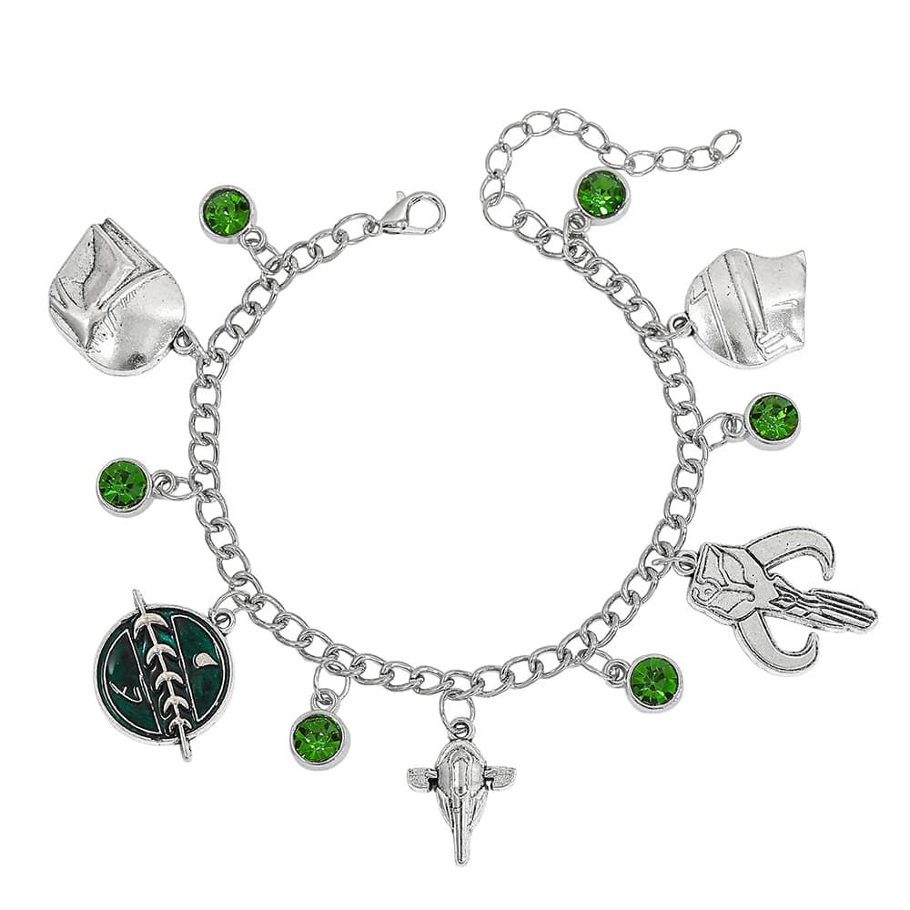 Bracelet à breloques Star Wars Mandalorian - Design vaisseau spatial, bijou fantaisie pour femme, ca