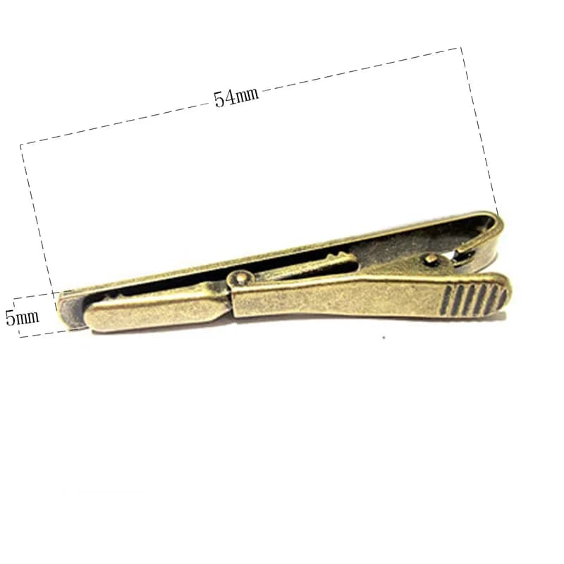 Épingle à clip rétro simple haut de gamme pour hommes, bijoux de luxe, classique, solide, document, 