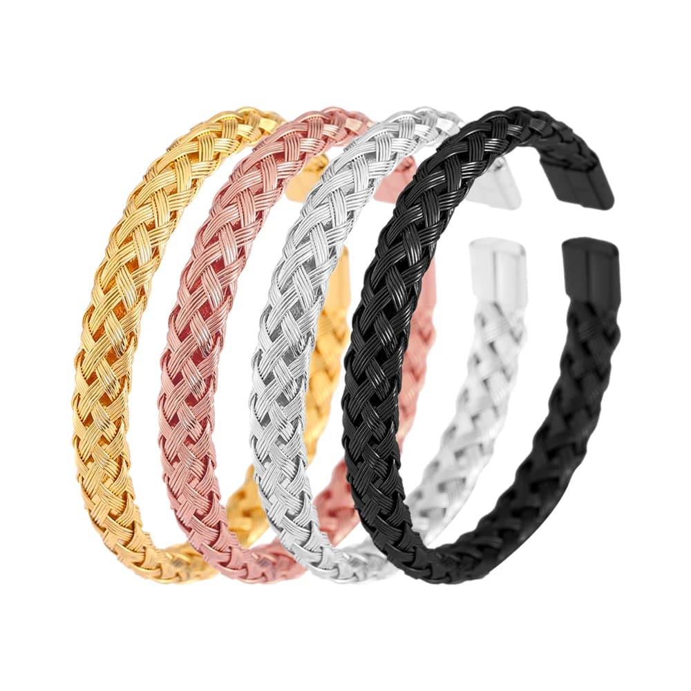 Bracelets de luxe en acier inoxydable pour hommes, belle manchette, bracelet en fil d'acier, amis, f