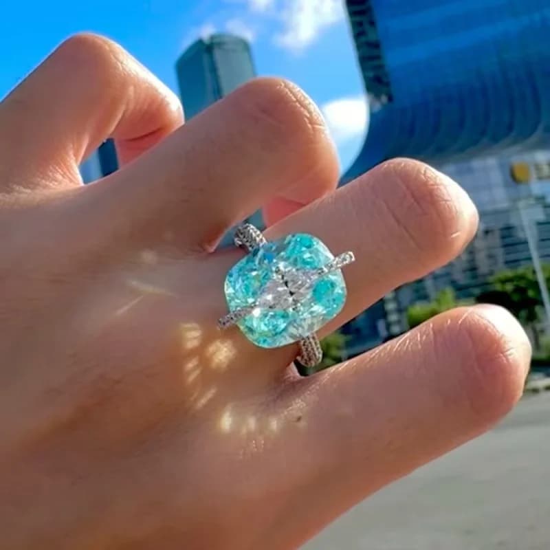 ZOCA 925 bague originale grandes bagues en argent de luxe nouveaux anneaux ambre raiponce pour les f
