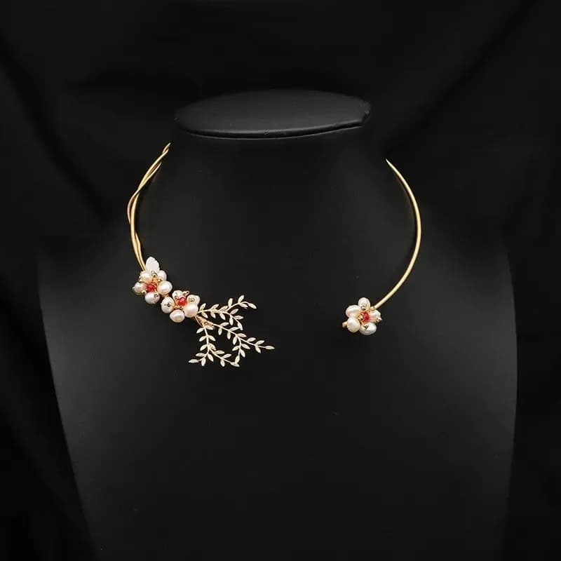 Collier de perles d'eau douce naturelles, style vintage estival, simple, collier ras du cou, sensati