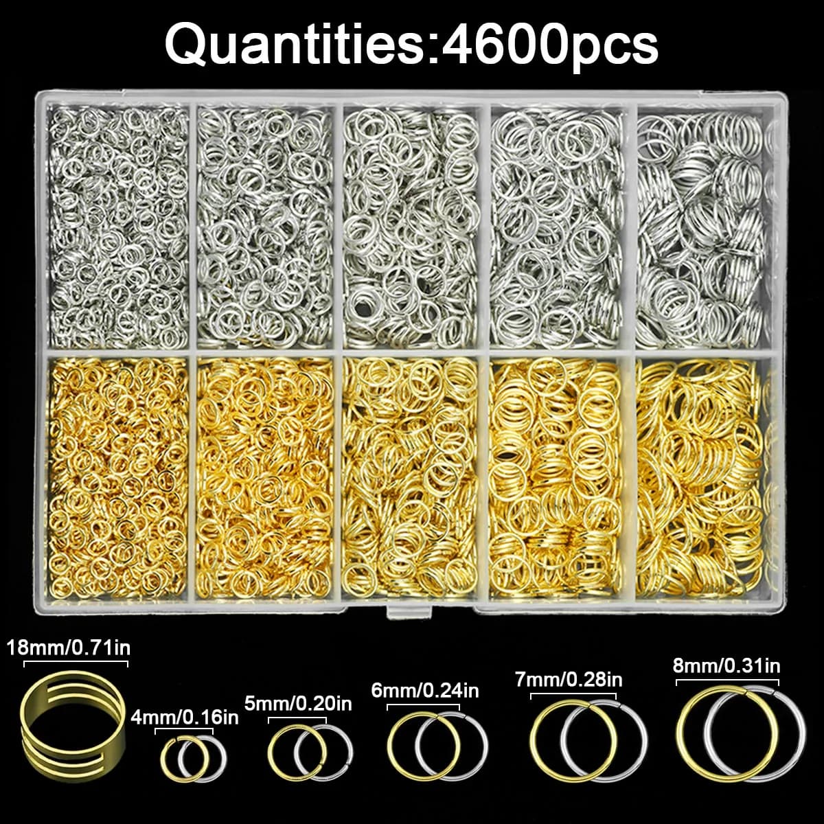 Bagues diabétiques en argent doré avec outils d'ouverture et de fermeture pour bijoux, collier à fai