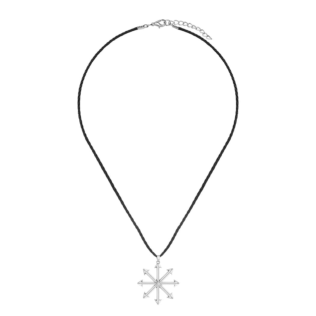 Collier avec pendentif en forme de roue du Chaos Star VAN, accessoire de bijouterie magique, kabbale