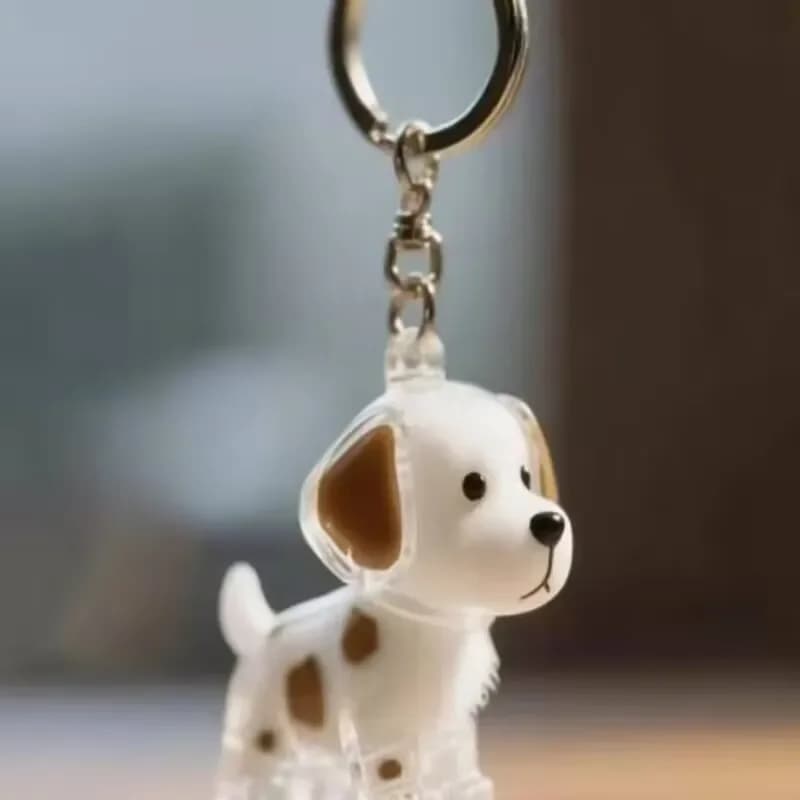 Pendentif de rangement de cheveux de chien, mignon porte-clés de voiture, pendentif de sac, bijoux d