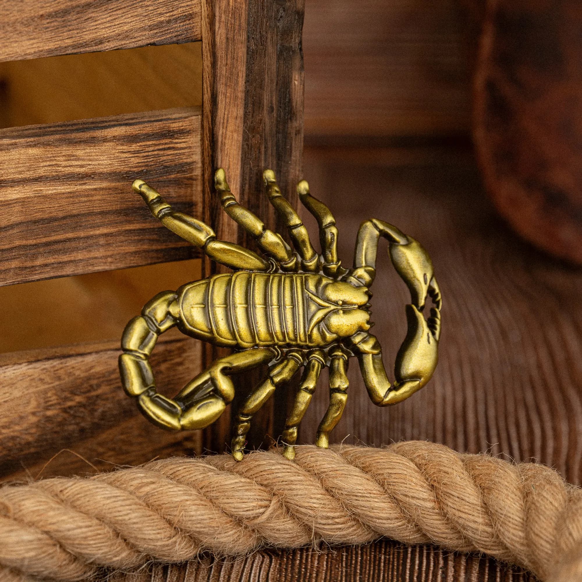 Une boucle de ceinture Scorpion Doré, une boucle de ceinture originale pour homme, rétro et tendance
