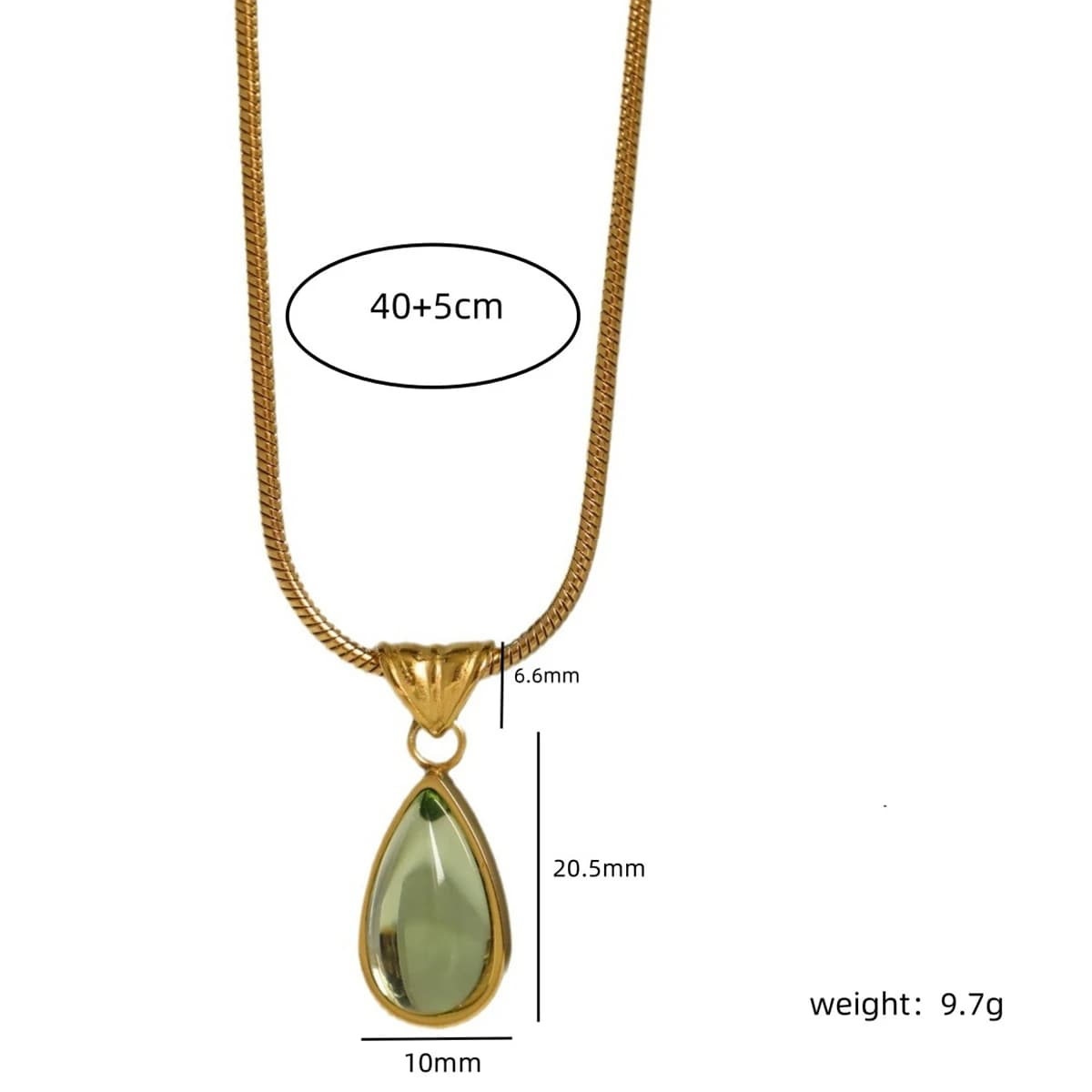 Collier océan bleu gouttelette d'eau, chaîne de clavicule française de niche, acier inoxydable plaqu