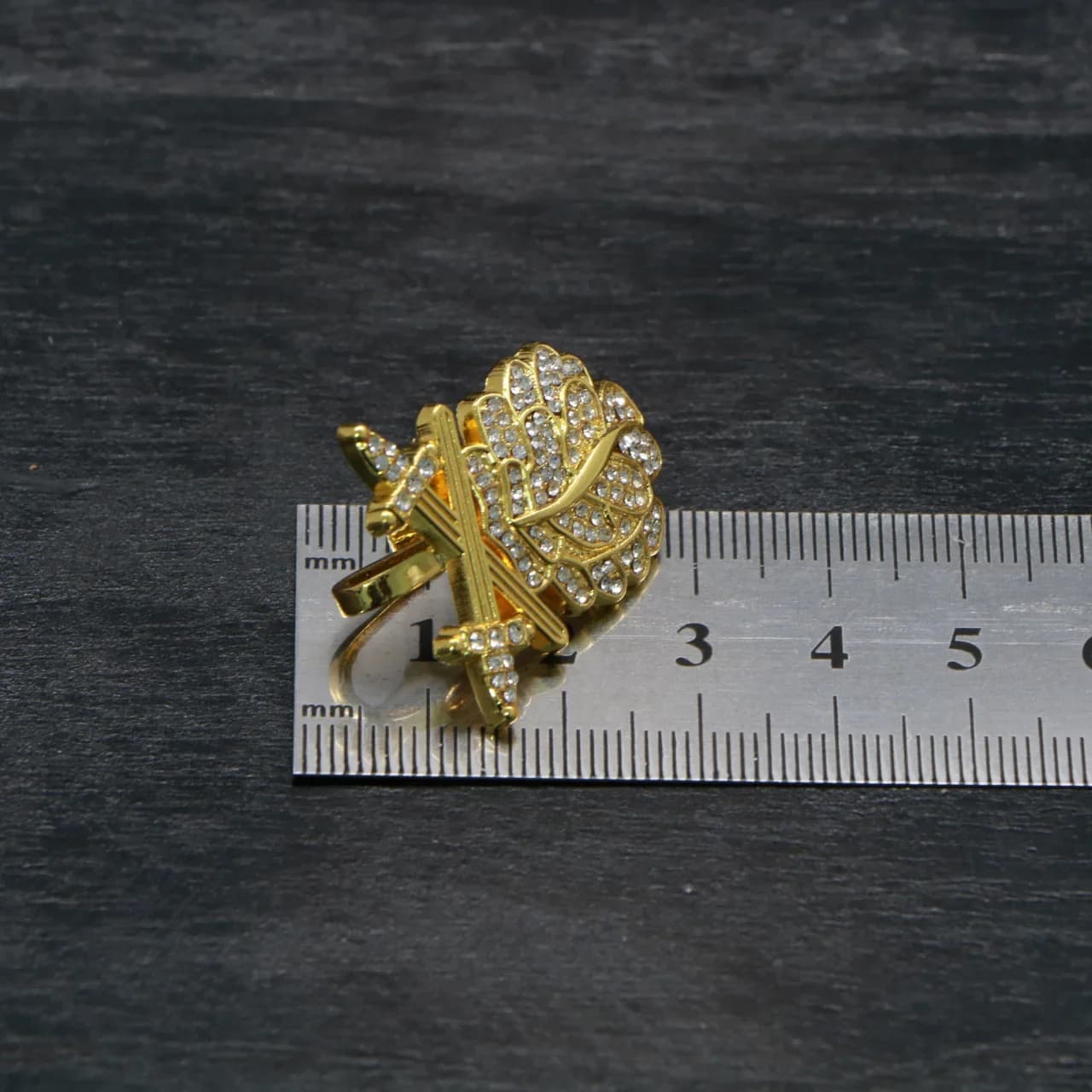 Feuilles de chêne incrustées de diamants, pièce commémorative de la médaille allemande, badge de che