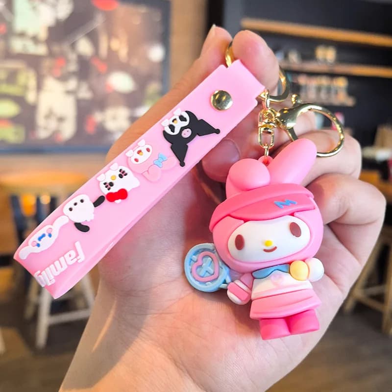 Porte-clés pendentif chat mignon et créatif, bijou pratique et exquis pour sac, idéal pour les amis