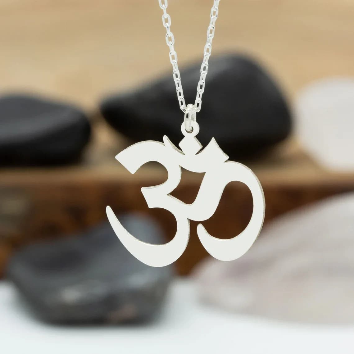 Om chakra collier Mala Yoga Chakra budda ohm collier en acier inoxydable om pendentif chaîne mala co
