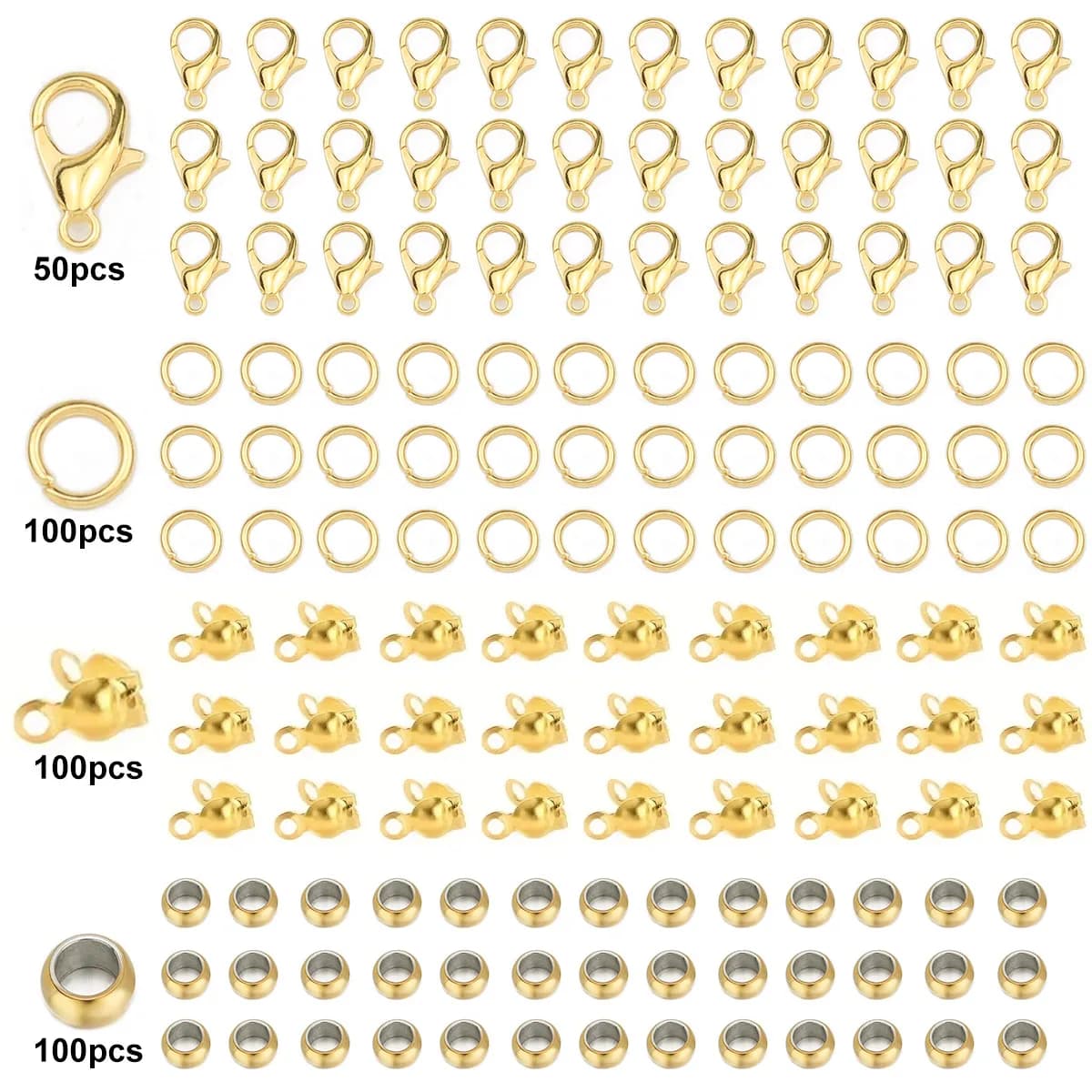 Boîte de matériel exécutif de bijoux de document d'or, fermoir ster corrigé, ensemble d'anneaux de s