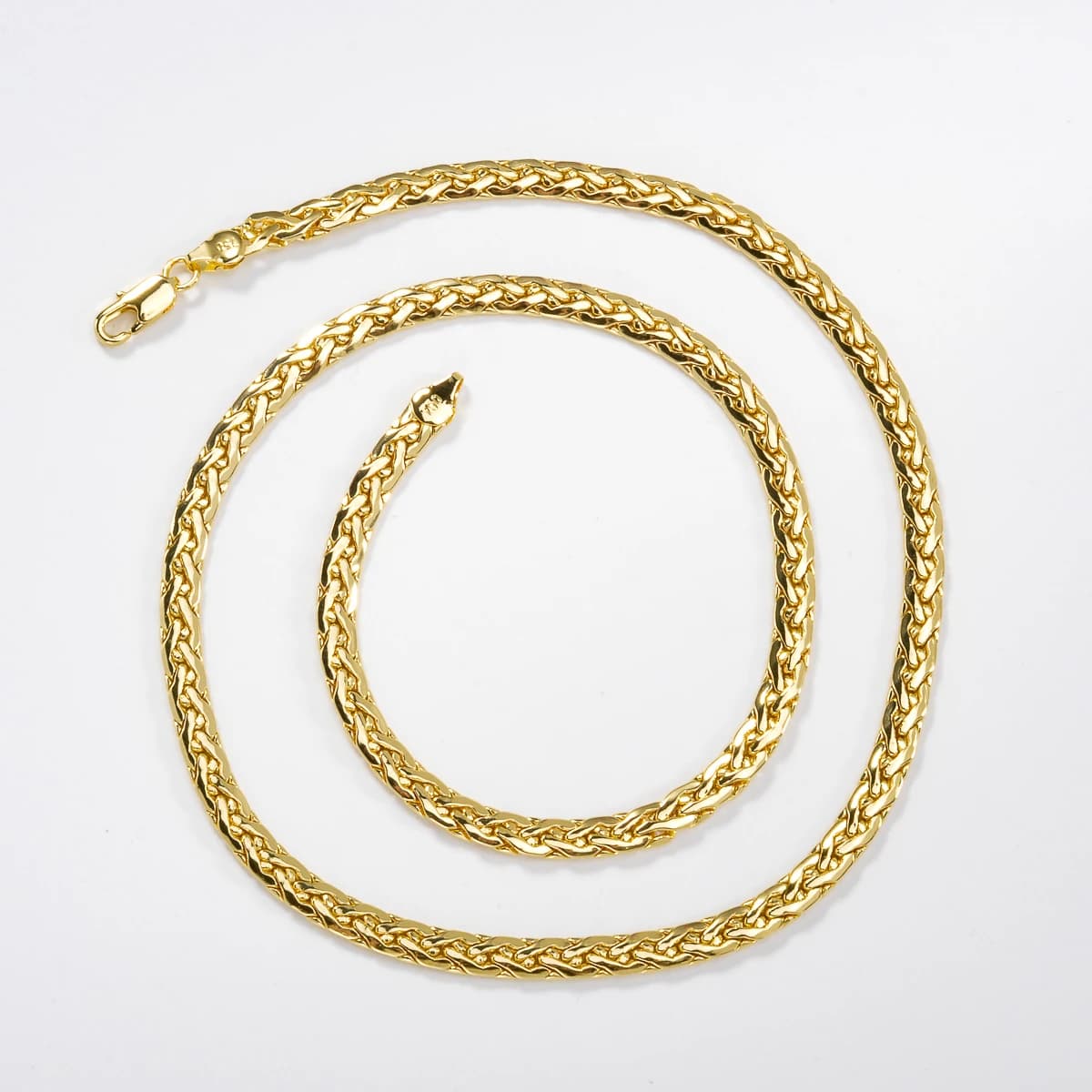 Collier chaîne serpent plaqué or 18 carats, bijoux simples à la mode italienne, cadeau d'anniversair