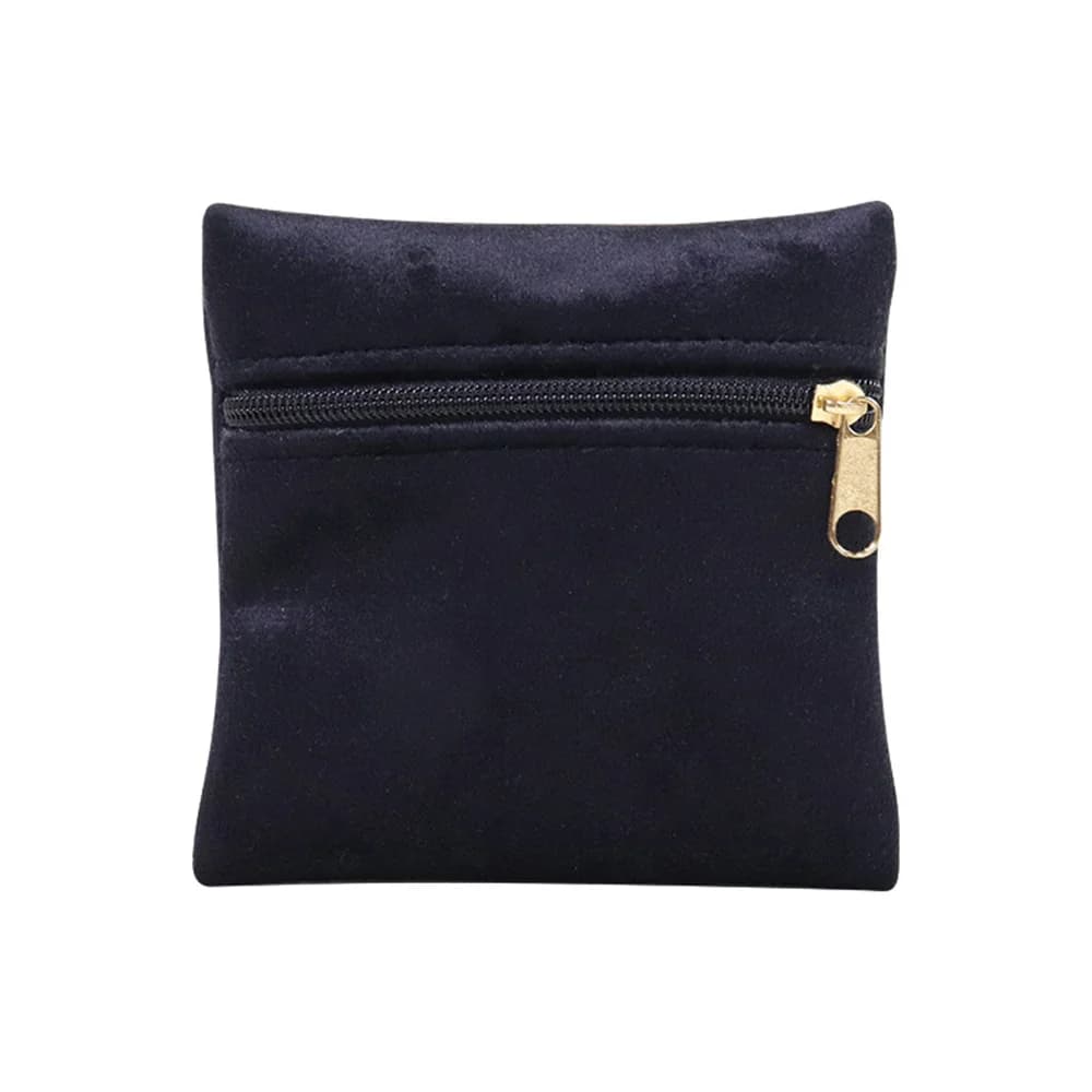 Sac d'emballage de bijoux en flanelle pour femmes, sac de voyage pour boucles d'oreilles, bagues, sa