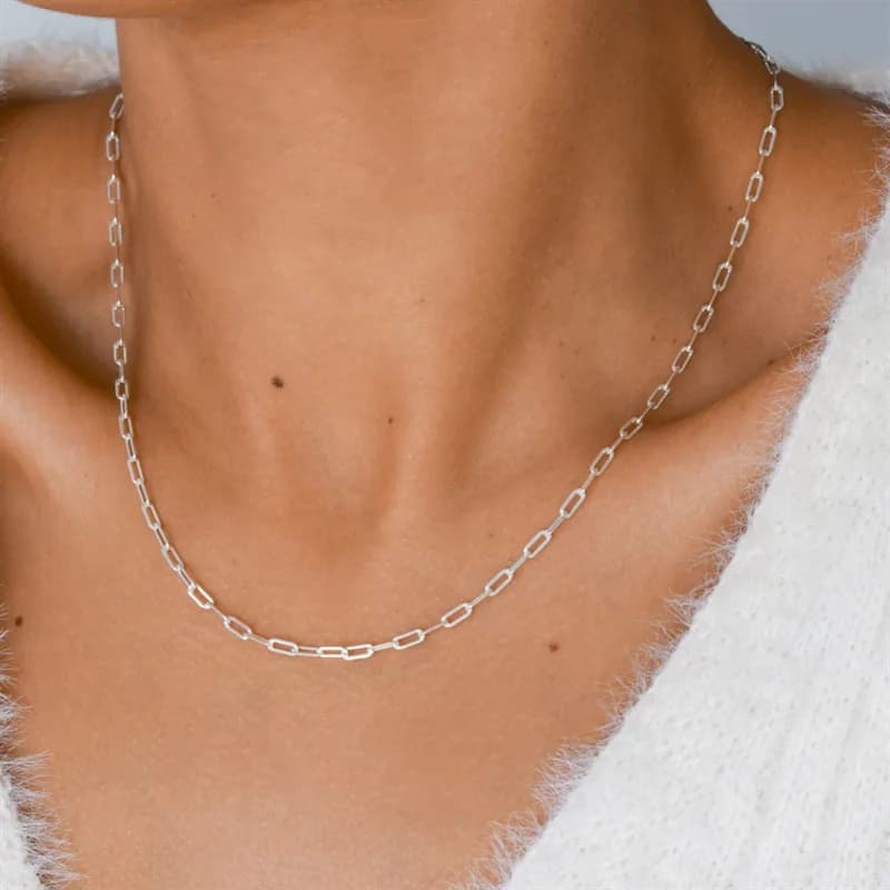 Collier en argent Sterling 925 véritable, ras du cou délicat, chaîne faite à la main, pendentifs hyp
