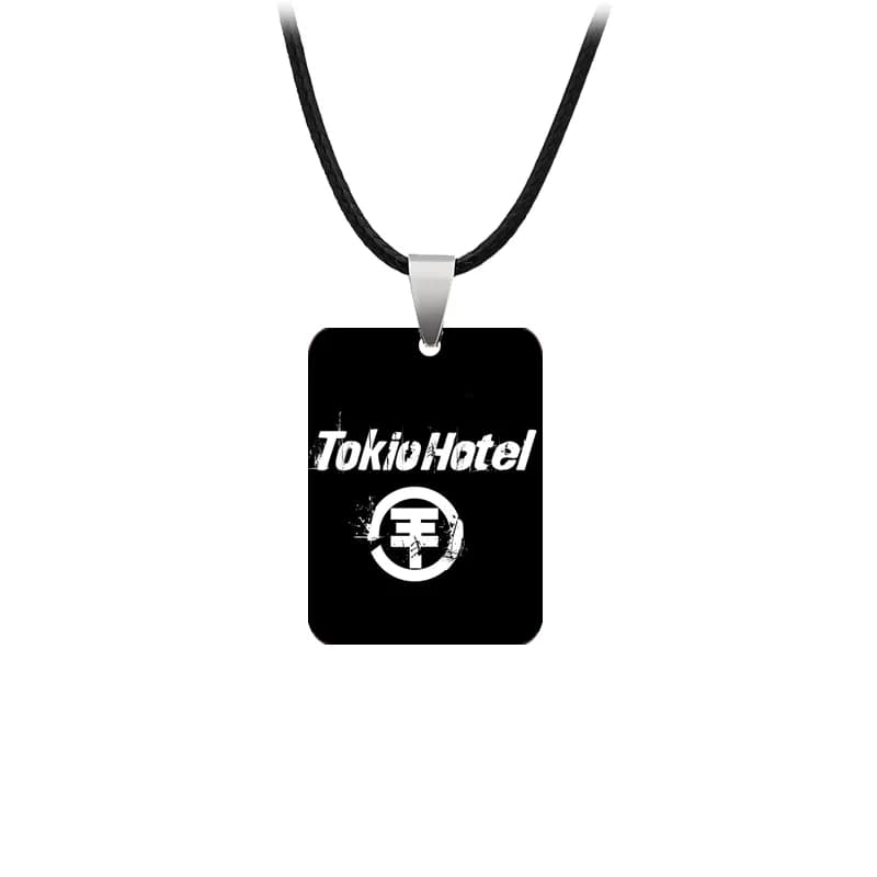 Tokio hôtel collier pendentif acrylique carré Tokio hôtel pendentif bijoux breloques cadeaux pour le