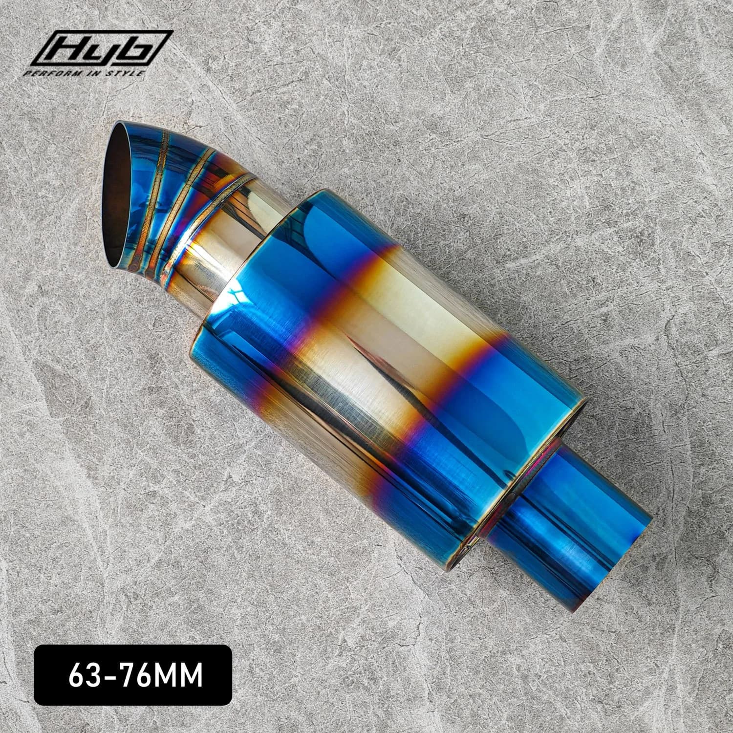 Système d'échappement de voiture de sport de course, tuyau d'échappement de silencieux coudé 51MM 63