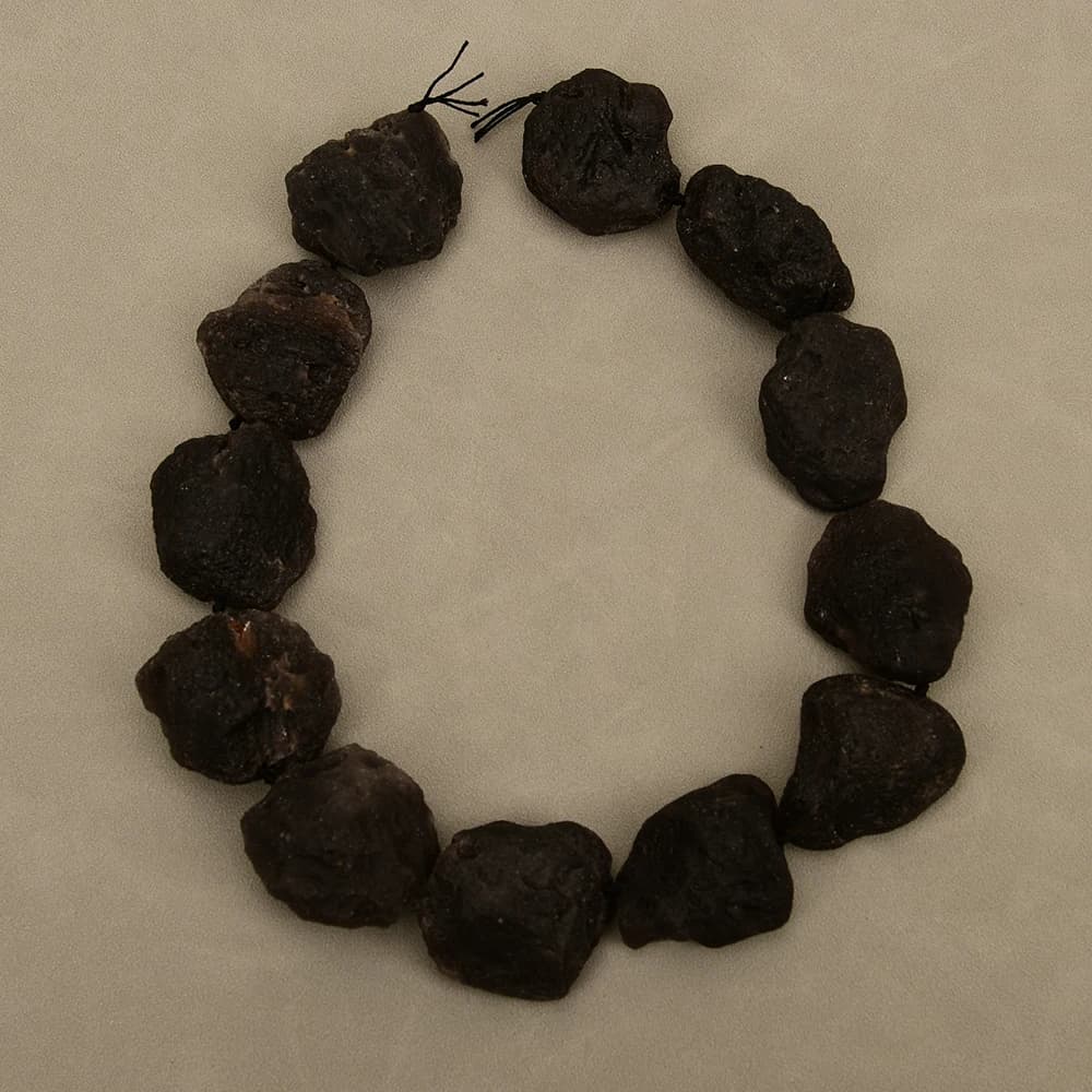 APDGG-Perles de Météorite Noires, Semi Réservoir Naturel, 17 en effet, Bijoux de Bricolage
