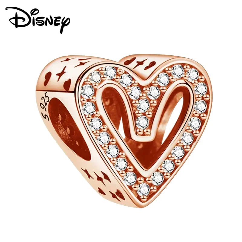Pendentifs Disney en argent 925 Alice et Daisy Duck, Blanche-Neige, Raiponce, compatibles avec les c