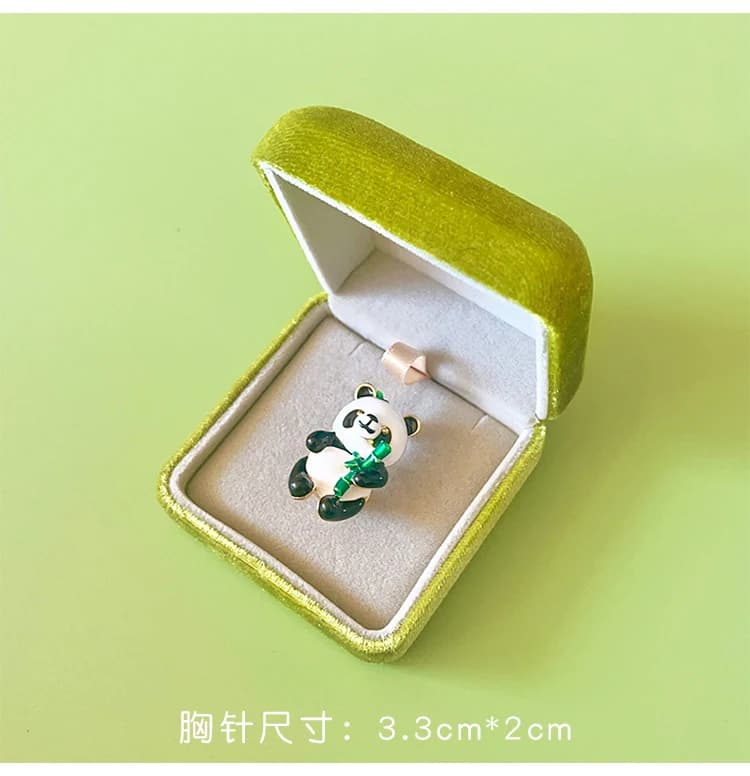 Broche commémorative de style chinois Panda Element, souvenir de cadeau culturel et créatif