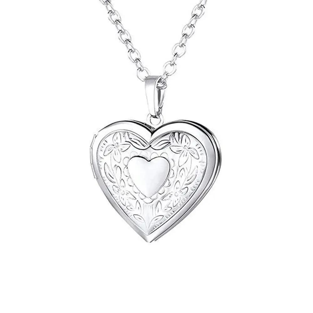 Amant de la mode bijoux ami Photo Photo médaillon en forme de coeur collier pendentif