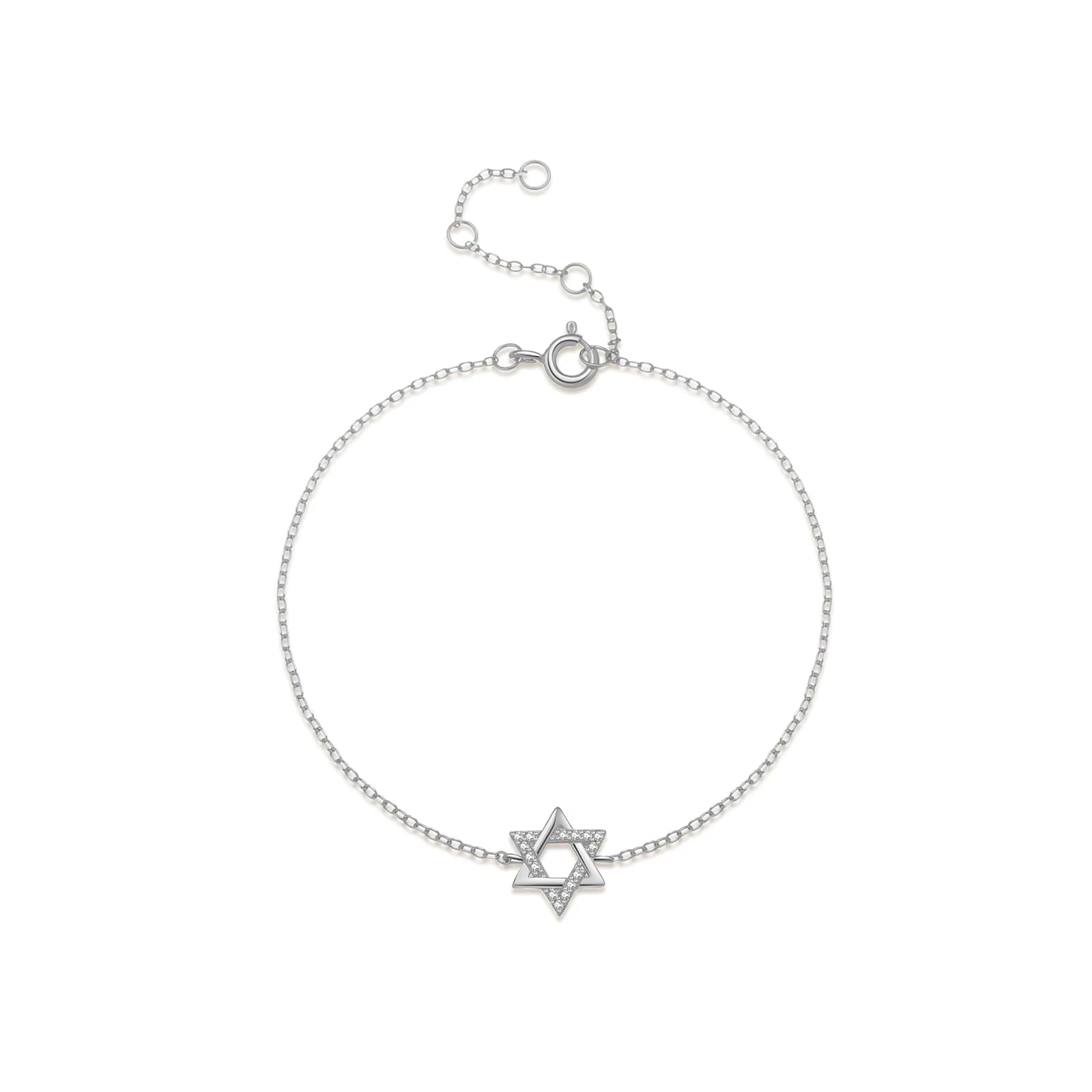 ANDYWEN – Bracelet étoile de David en argent Sterling 925 pour femmes, Zircon CZ, anniversaire de ma
