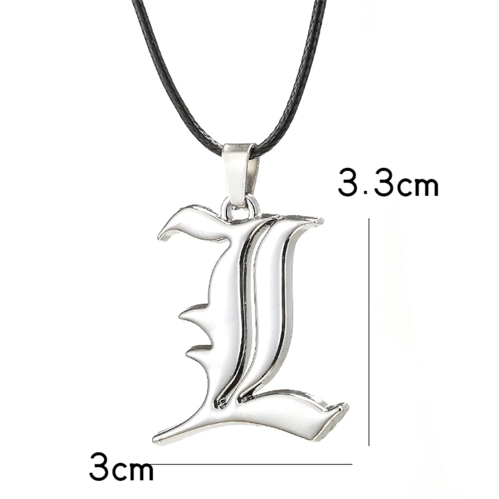 Collier Anime Death Note pour femmes et hommes, tour de cou en cuir de UL, modèle de carnet de notes