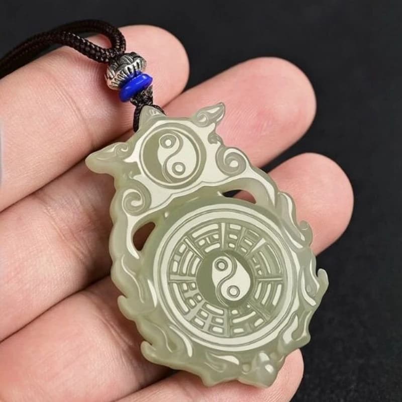 Pendentif Gossip en saphir naturel, collier pendentif pour hommes et femmes, à la mode et exquis