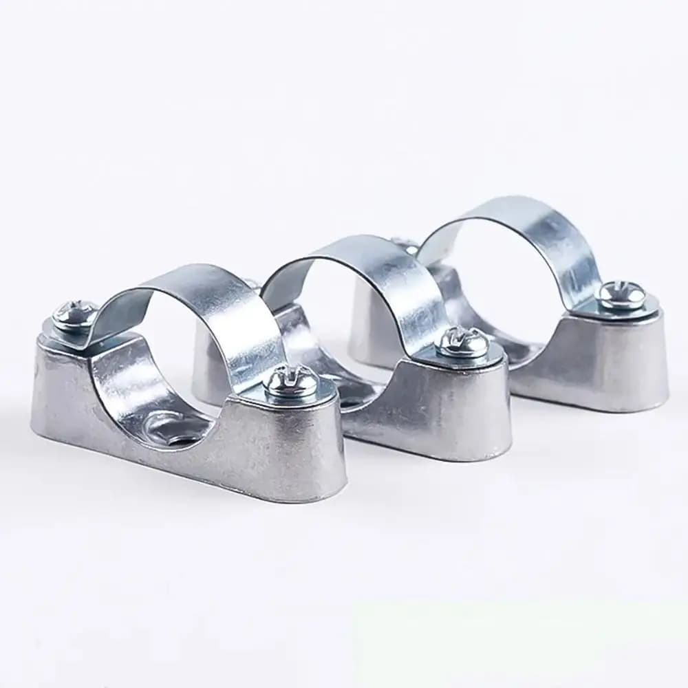 Collier de serrage rond en acier inoxydable 304 de 16-32 mm de diamètre, support de tuyau mural, fix