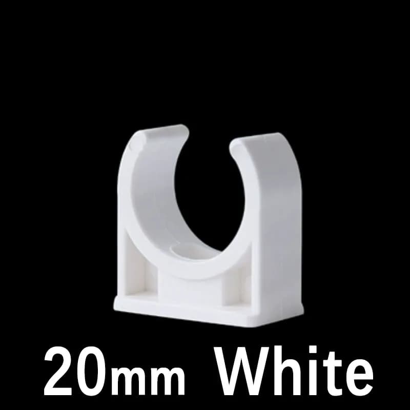 Collier de serrage en PVC en forme de U, Support de Tube à fond plat, colliers de fixation de Tube d
