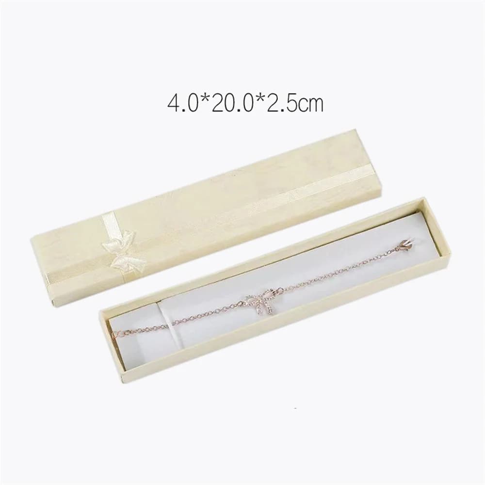 Boîte à bijoux en papier pour collier, emballage cadeau de haute qualité, boîte de rangement pour br