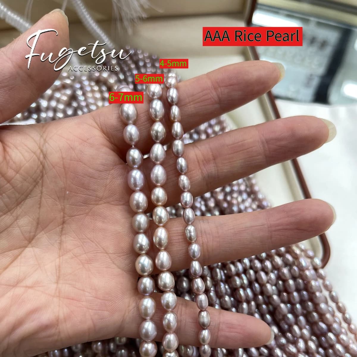 Perles de riz naturelles d'eau douce, perles violettes pour la fabrication de bijoux, accessoires po