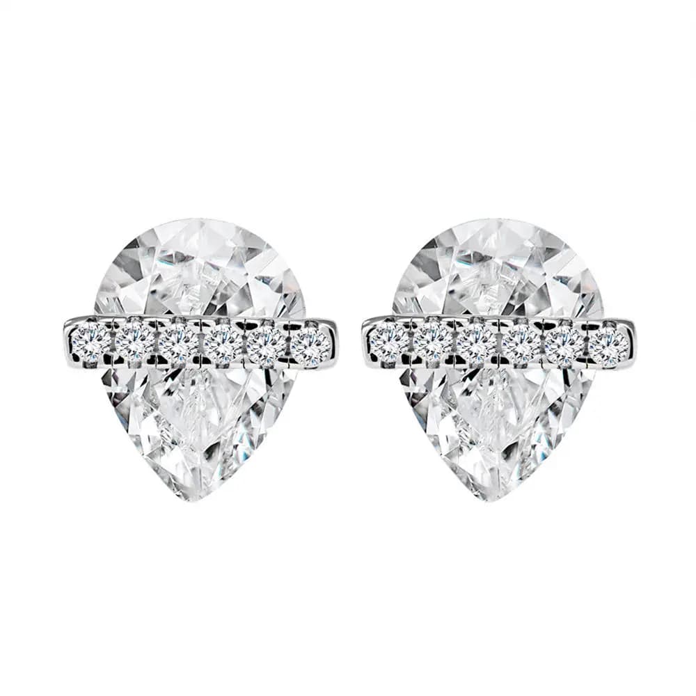 WUIHA Vintage 925 en argent Sterling poire coupe laboratoire saphir Paraiba diamants à haute teneur 