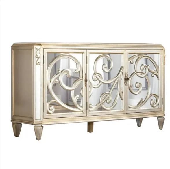 Salon miroir armoire hôtel Villa décoration armoire Antique miroir meubles armoire de rangement Cajo