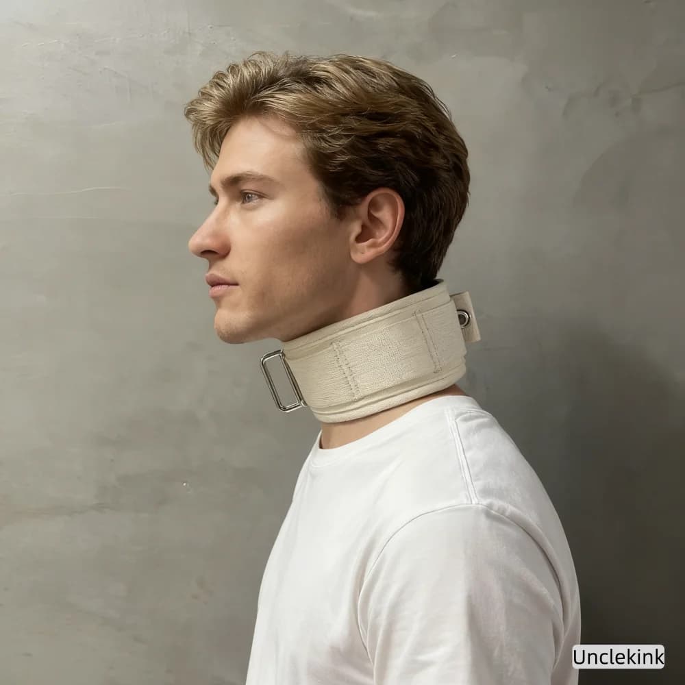 Orthèse de cou magnétique, correcteur de Posture du col Cervical, soutien du cou en coton Beige pour