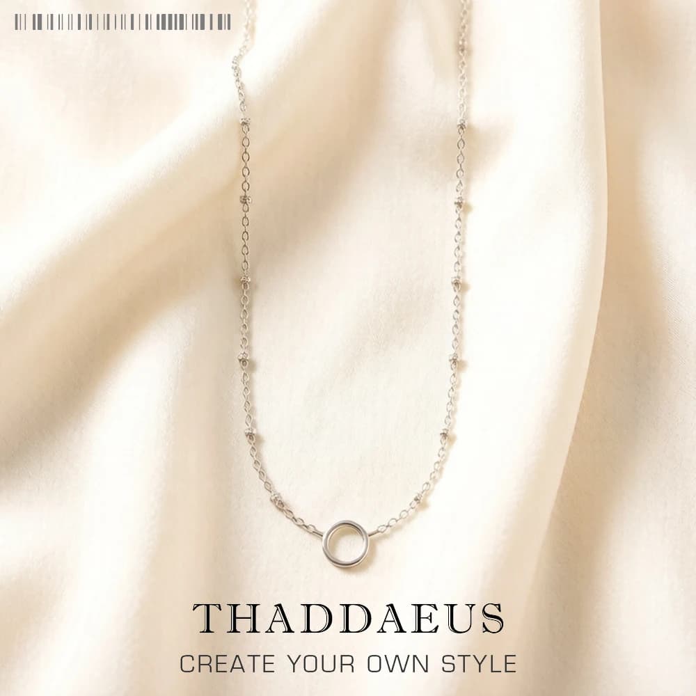 Collier à breloques chaîne en filigrane, bijoux de transport de mode d'hiver Europe, cadeau en argen