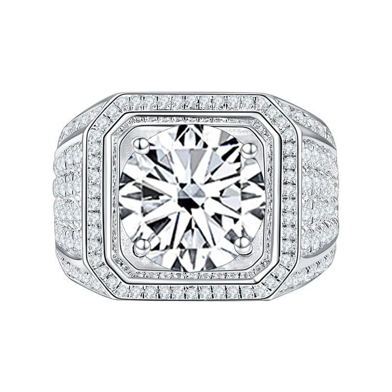 JoyceJelly homme S925 bijoux en argent Sterling de luxe 1-5 carat D couleur Moissanite diamant bague