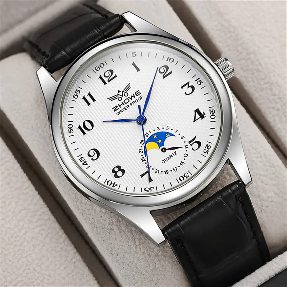Mode 2025 nouvelle montre de Couple calendrier Simple montre à Quartz numérique décontracté en cuir 