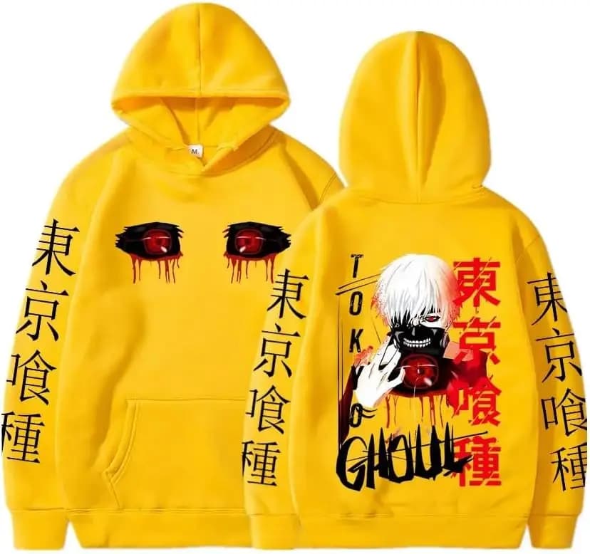 2024 nouveau Anime Tokyo Ghoul sweat à capuche Cool Kaneki Ken yeux imprimer sweat hommes femmes déc