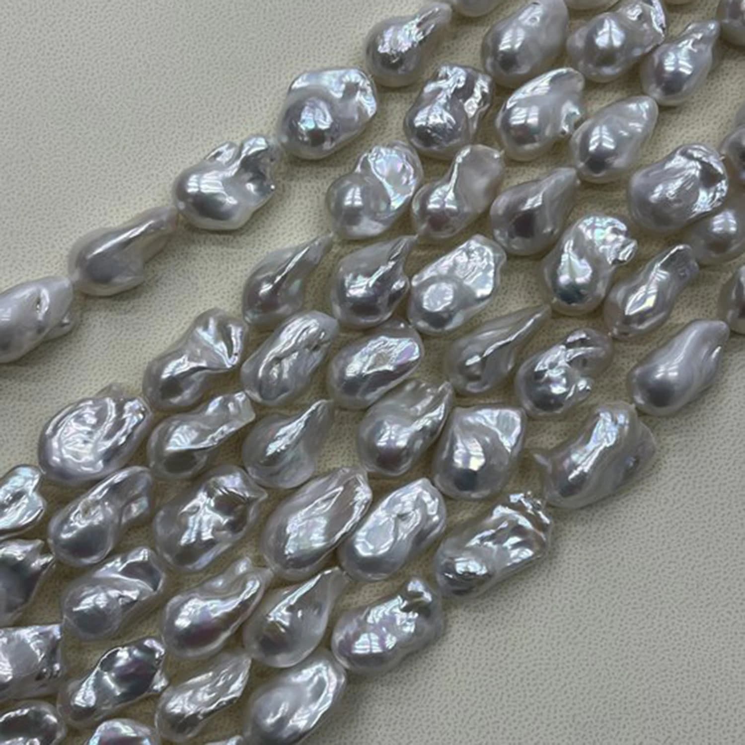 Perles naturelles irrégulières grandes 14x24-16x26mm, collier d'eau douce semi-fini, matériaux baroq