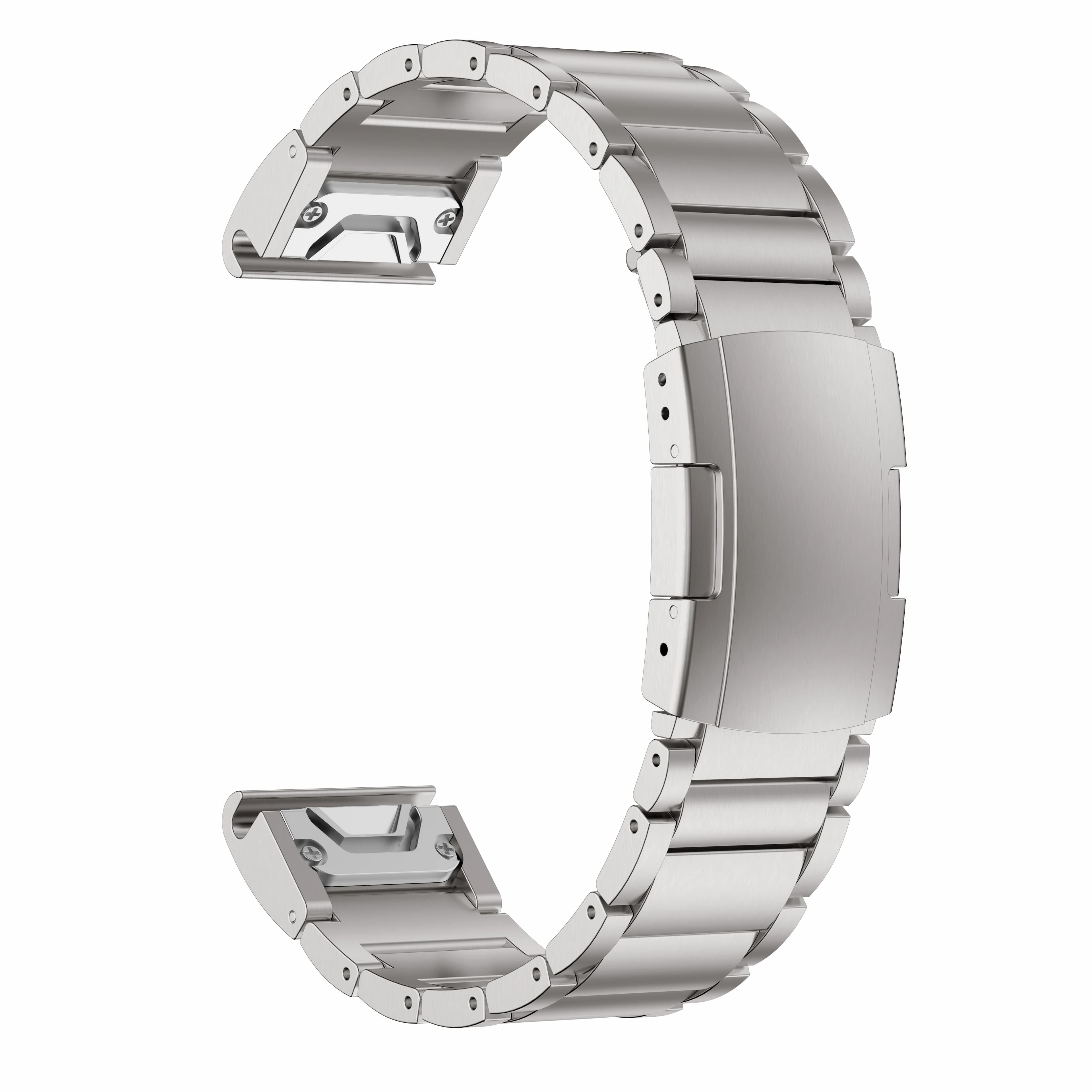 Garmin 22 26mm alliage de titane Bracelet de montre à dégagement rapide pour Fenix5 5XPlus 6 6XPro 7