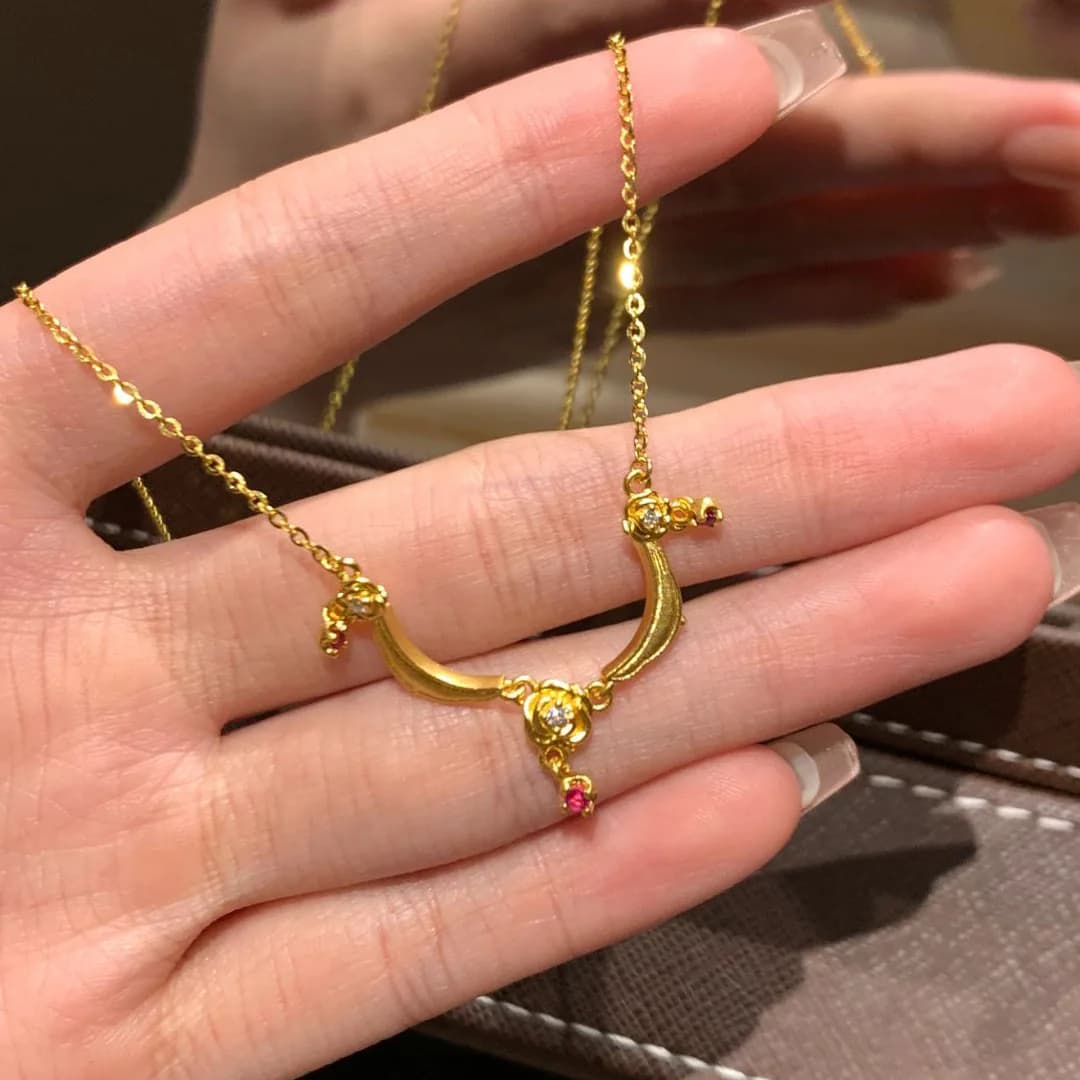 Collier en diamant incrusté de fleurs de roses de Style palais romantique pour femmes de luxe, chaîn