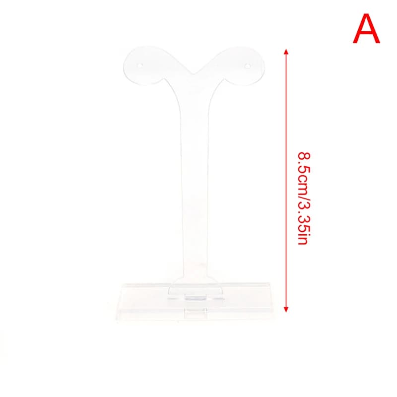 Présentoir à Bijoux T1 avec Base en Bois, Présentoir pour Boucles d'Oreilles et Colliers de la raq