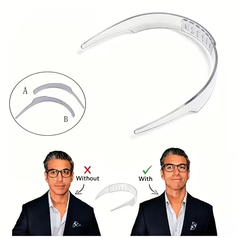 Collier de chemise ajustable en PVC, collier intégré anti-roulement, attache de col unisexe formelle
