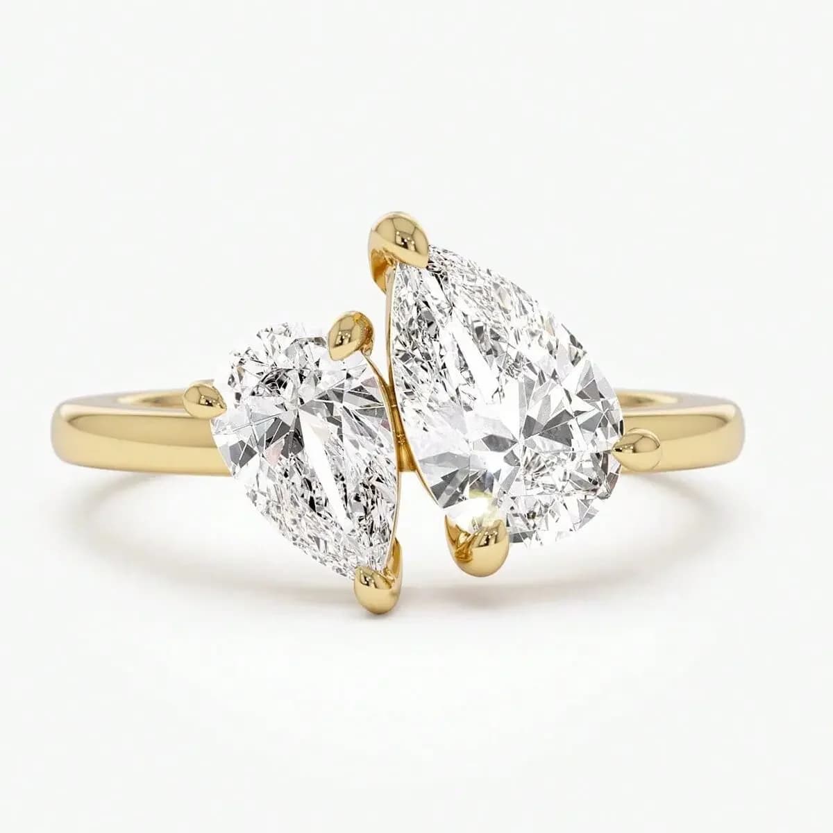 Asglam – bague en argent Sterling 925 pour femmes, simple et classique, en Zircon, goutte d'eau, pou