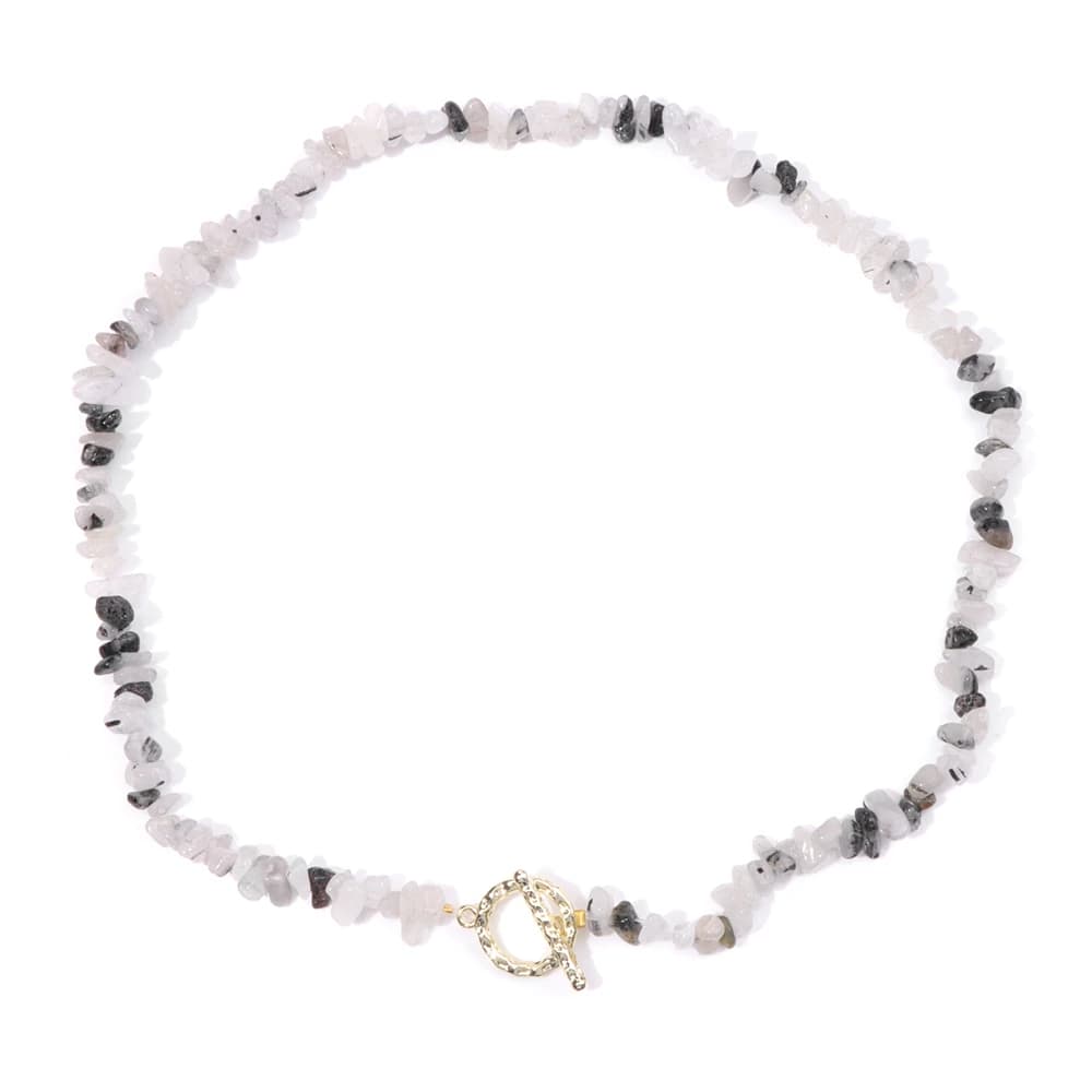 Collier de gravier multicolore en pierre naturelle, Quartz Lapis Lazuli, pour hommes et femmes, bijo