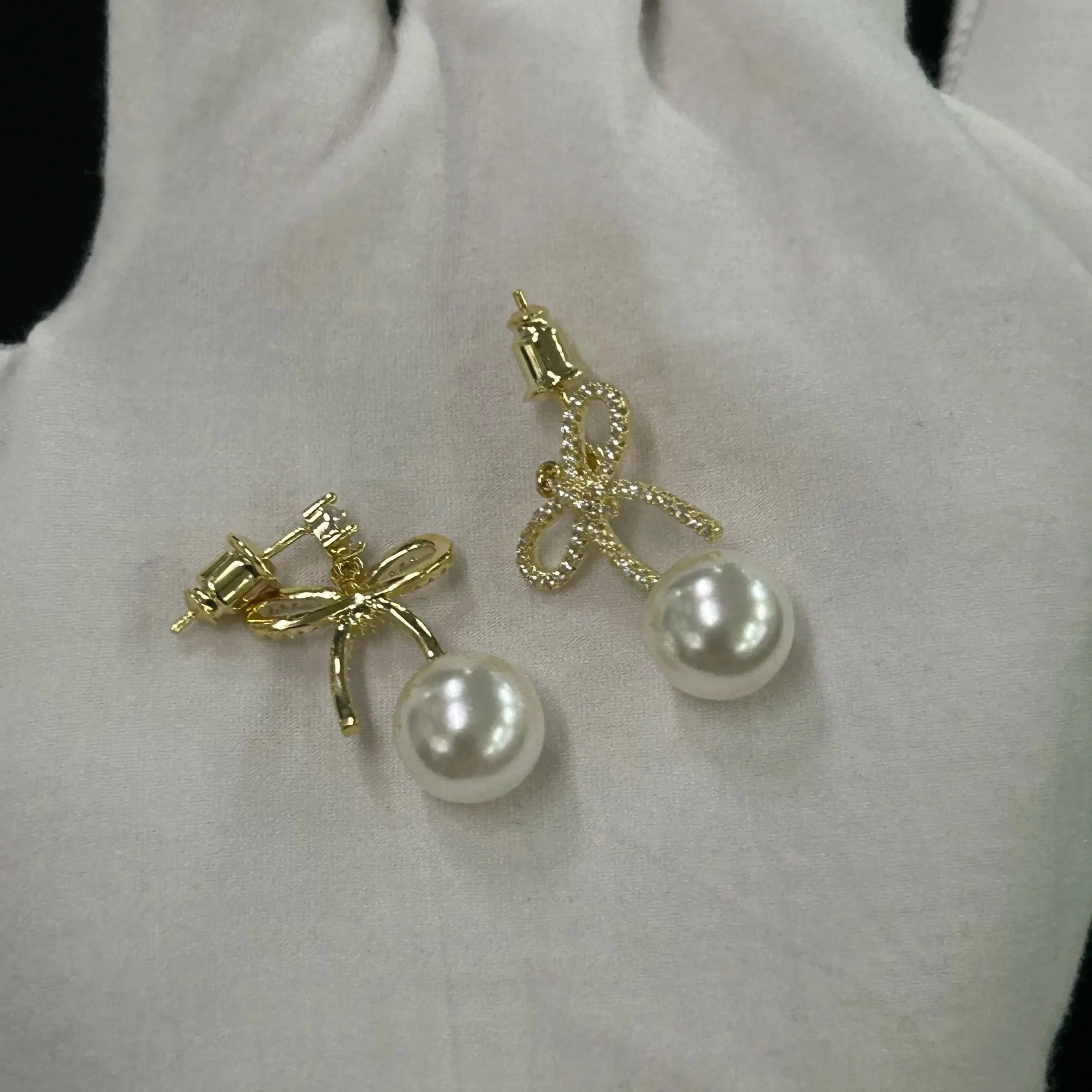 Boucle d'oreille en perles de Style coréen Kpop pour femme, bijoux tendance, Piercing d'oreille pers