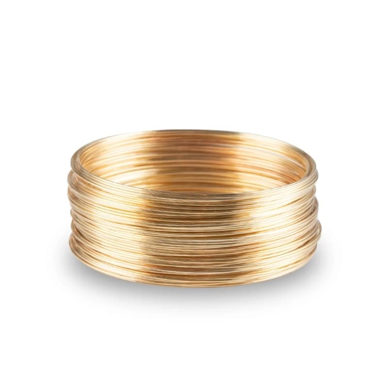 Fil métallique en acier à mémoire de forme, 50 boucles/1 rouleau, pour bijoux, bricolage, perles, br